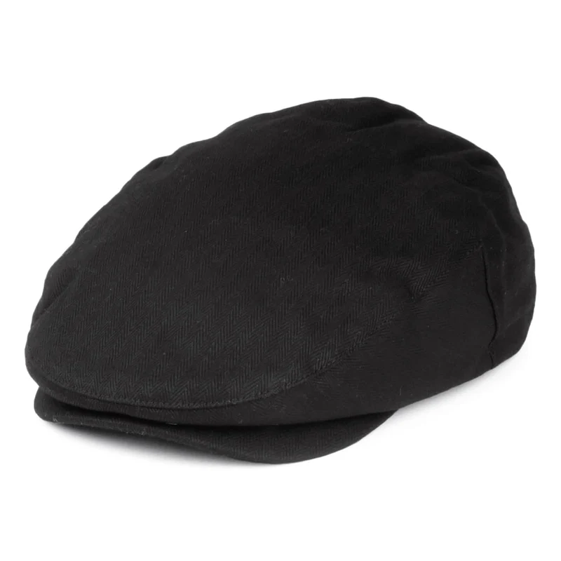 Casquette Plate à Chevrons Hooligan noir BRIXTON