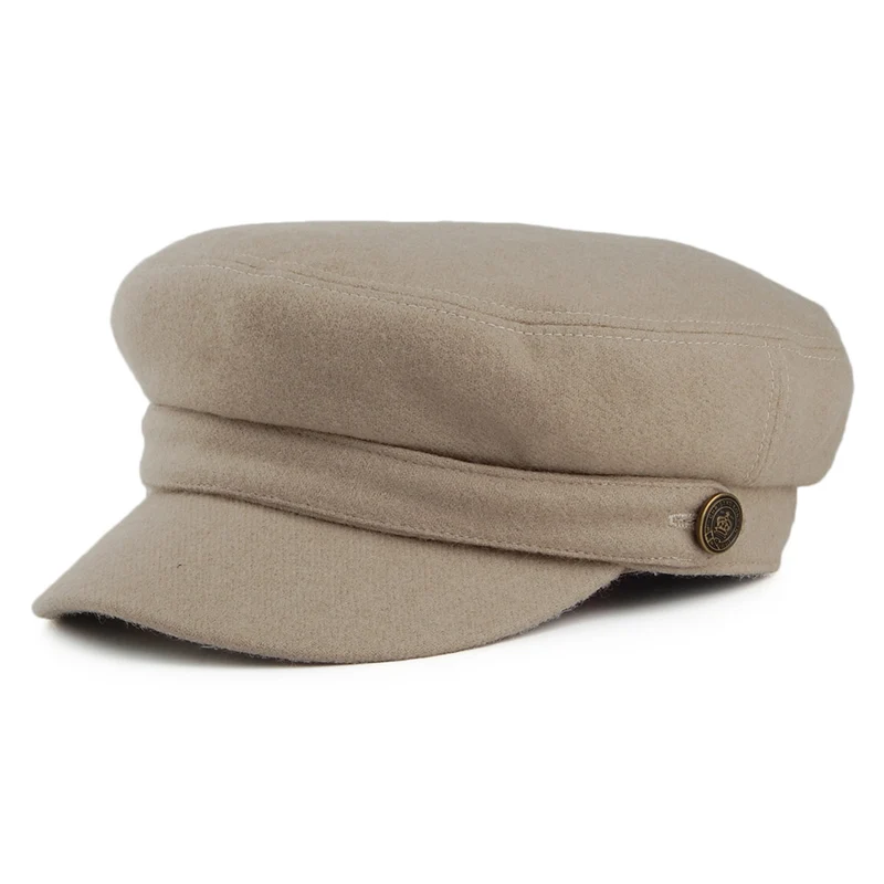 Casquette de Marin en Satin de Laine Joshua Ellis vison CHRISTYS