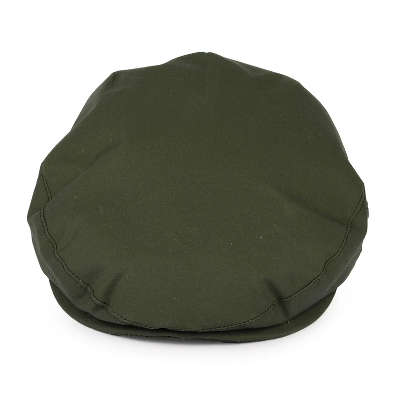 Casquette Plate en Coton Ciré Millerain olive CITY SPORT