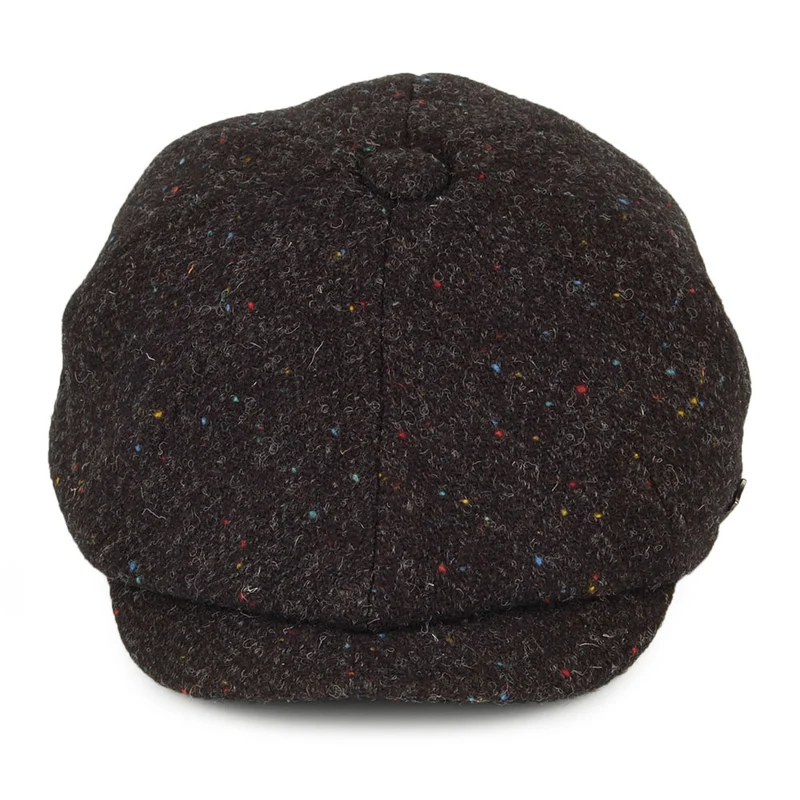 Casquette Gavroche en HARRIS TWEED Carloway anthracite FAILSWORTH