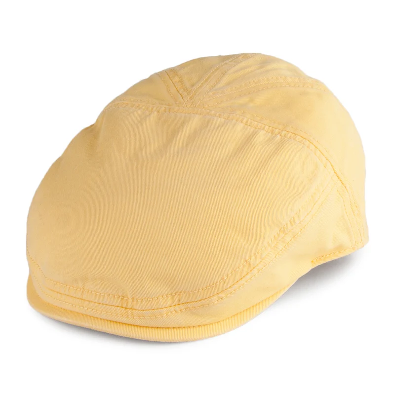 Casquette Plate en Coton Paradise jaune STETSON