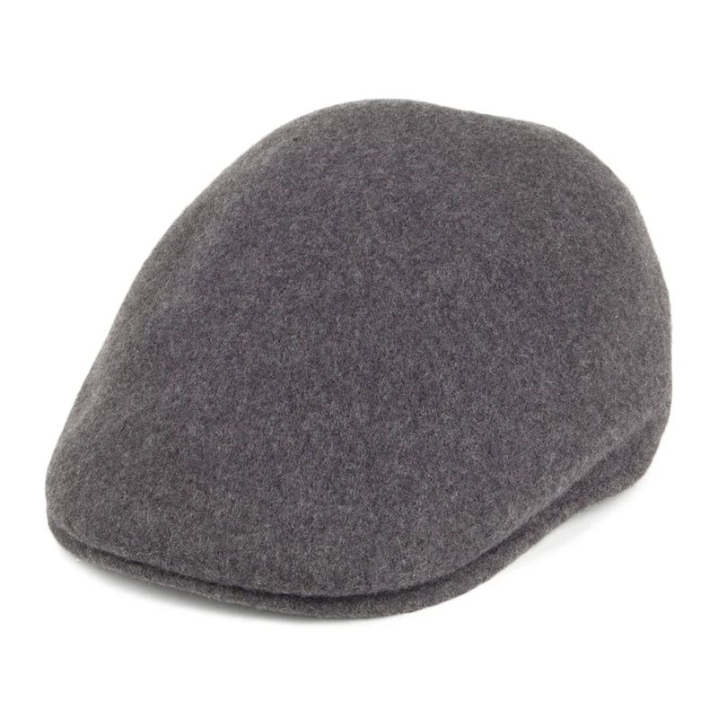 Casquette Plate en Laine 507 Seamless flanelle foncée KANGOL
