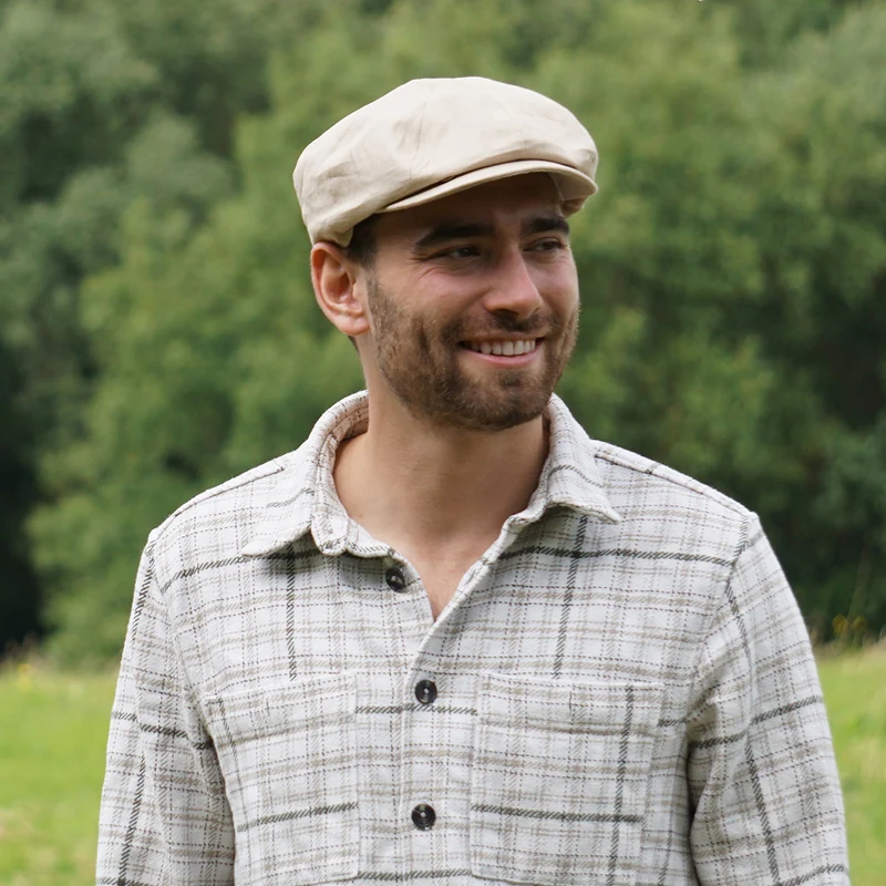 Casquette Gavroche en Lin naturel JAXON & JAMES