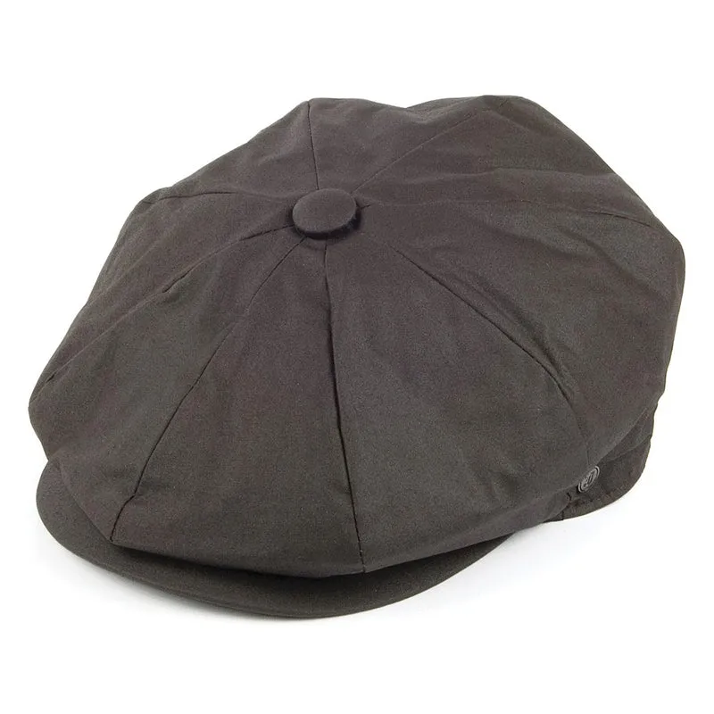 Casquette Gavroche en Toile Cirée Hydrofuge marron JAXON & JAMES