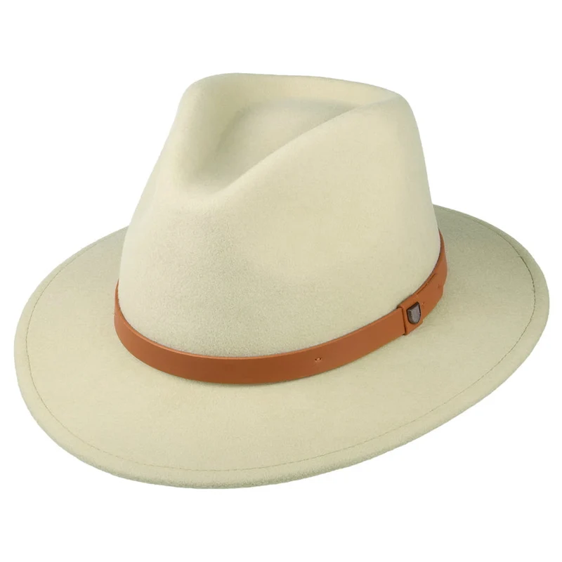 Chapeau Fedora en Laine Feutrée Messer sable clair BRIXTON