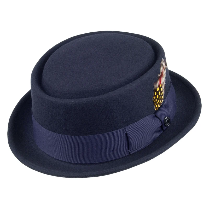 Chapeau Pork Pie Déformable bleu marine JAXON & JAMES - VENTE EN GROS