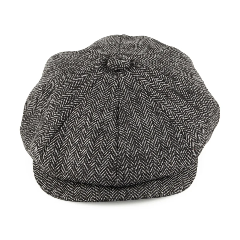 Casquette Gavroche Enfant à Chevrons anthracite JAXON & JAMES - VENTE EN GROS
