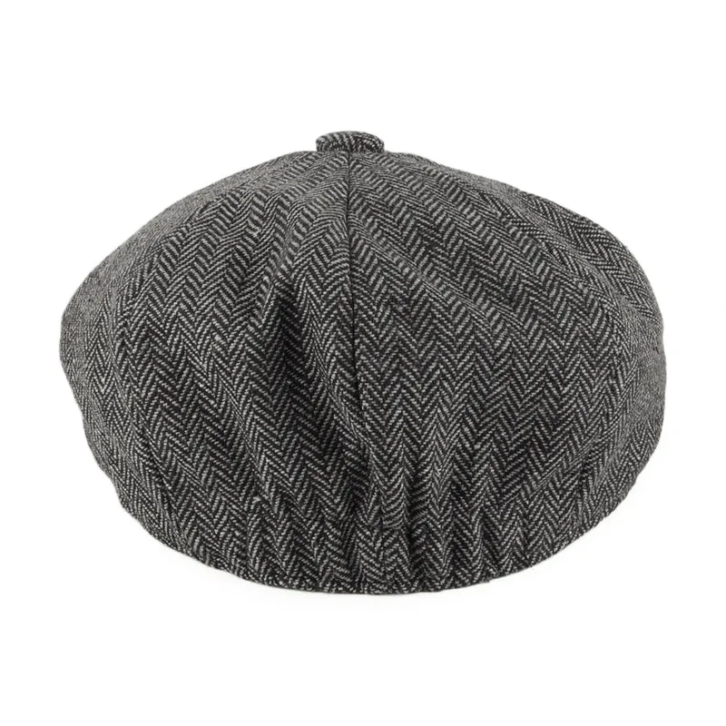 Casquette Gavroche Enfant à Chevrons anthracite JAXON & JAMES - VENTE EN GROS
