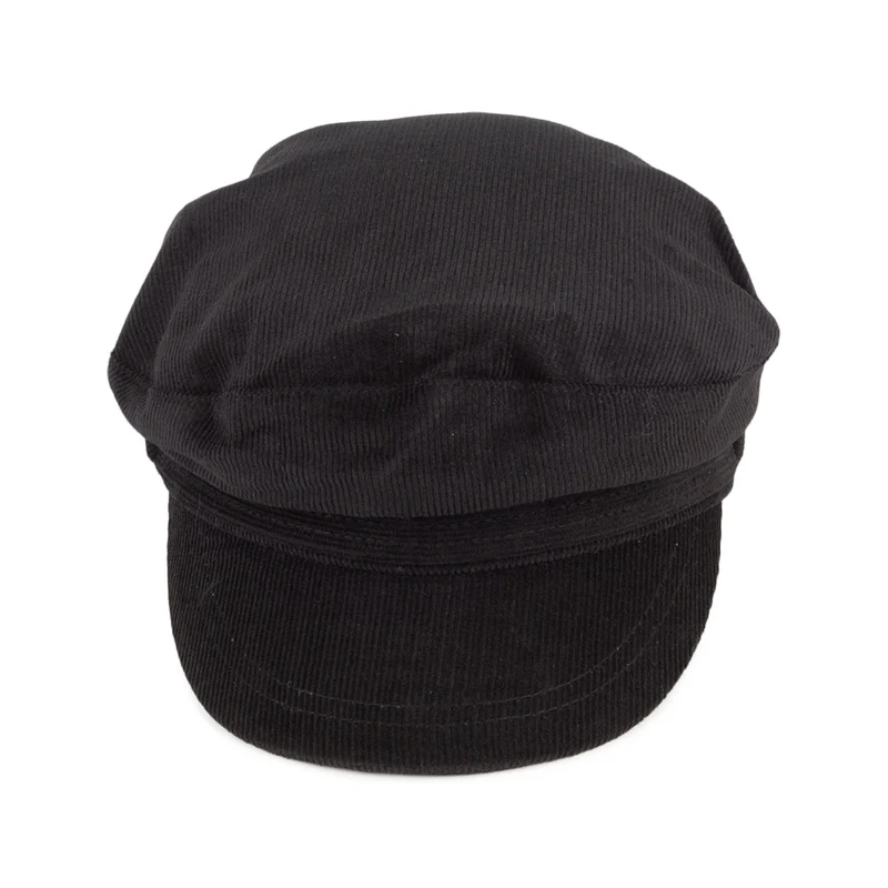 Casquette de Marin en Velours Côtelé noir JAXON & JAMES - VENTE EN GROS