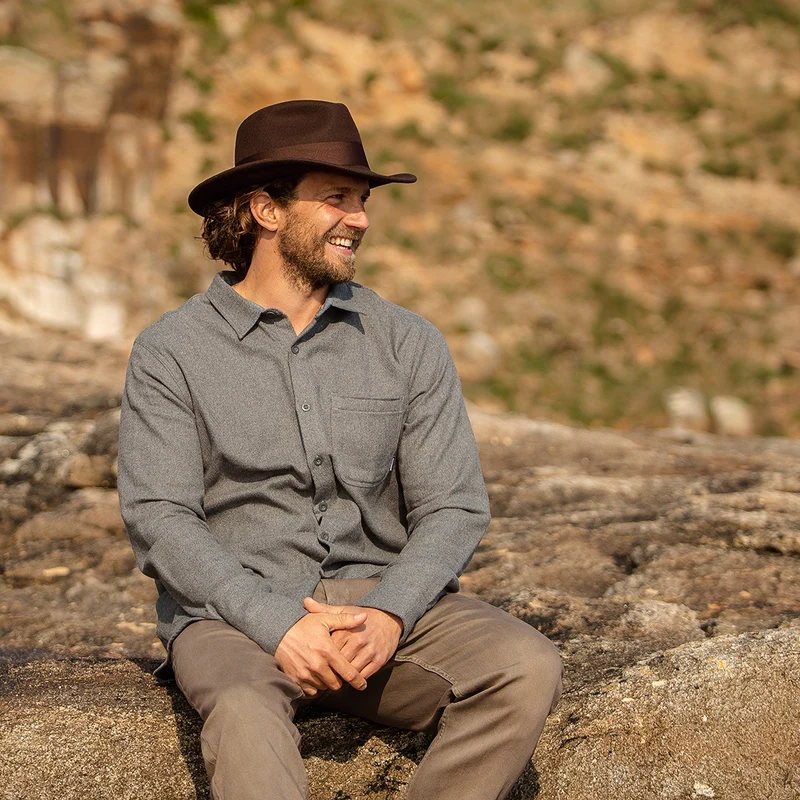 Chapeau Fedora Ford marron JAXON & JAMES - VENTE EN GROS