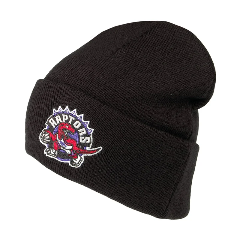 Bonnet NBA Team Logo Cuff Knit Toronto Raptors noir MITCHELL & NESS