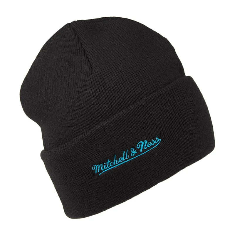 Bonnet NBA Team Logo Cuff Knit Charlotte Hornets noir MITCHELL & NESS