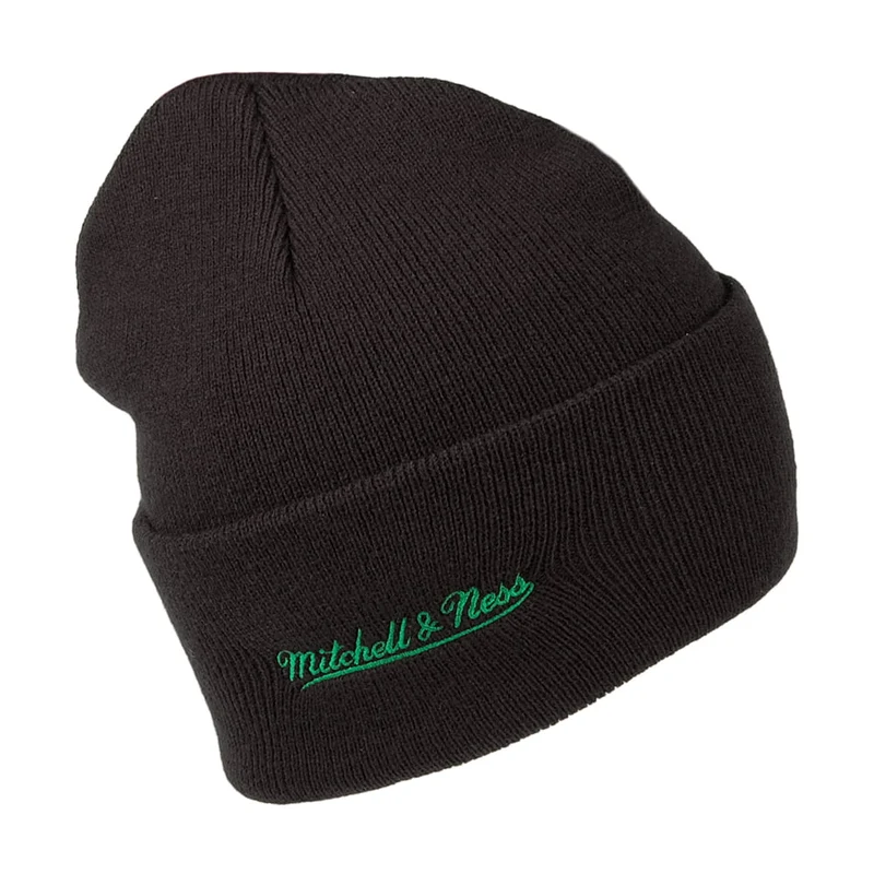 Bonnet NBA Team Logo Cuff Knit Boston Celtics noir MITCHELL & NESS