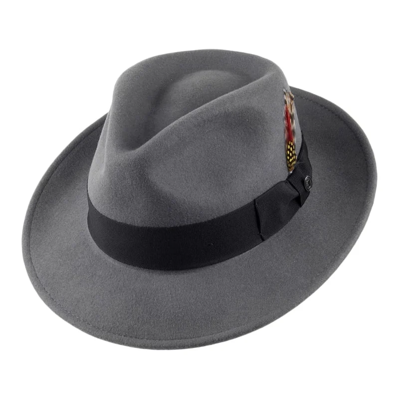 Chapeau Fedora Déformable C-Crown gris JAXON & JAMES - VENTE EN GROS