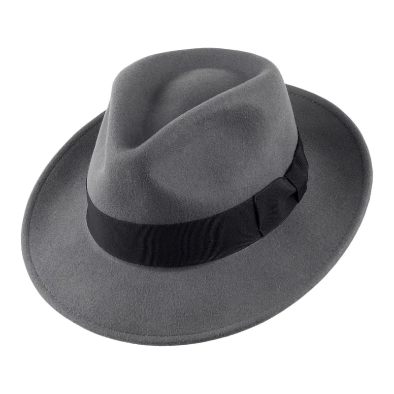 Chapeau Fedora Déformable C-Crown gris JAXON & JAMES - VENTE EN GROS