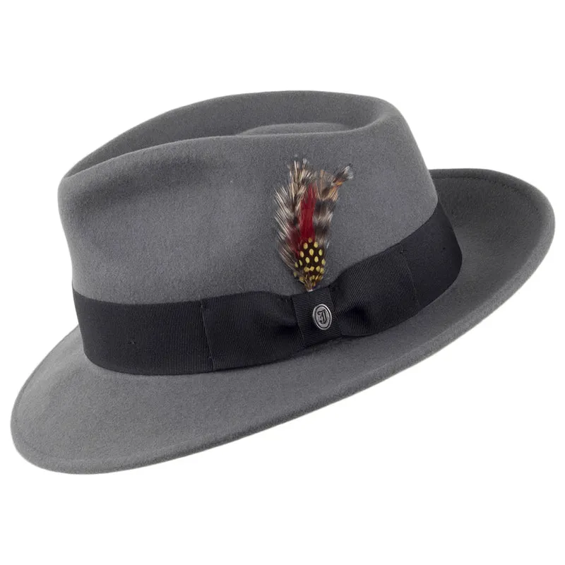 Chapeau Fedora Déformable C-Crown gris JAXON & JAMES - VENTE EN GROS