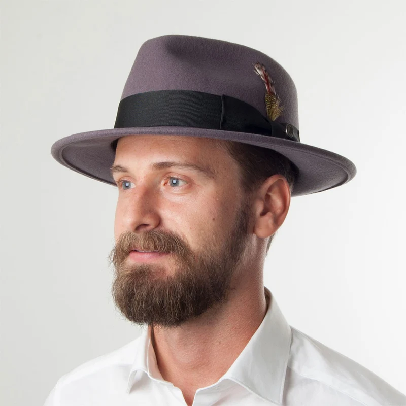 Chapeau Fedora Déformable C-Crown gris JAXON & JAMES - VENTE EN GROS