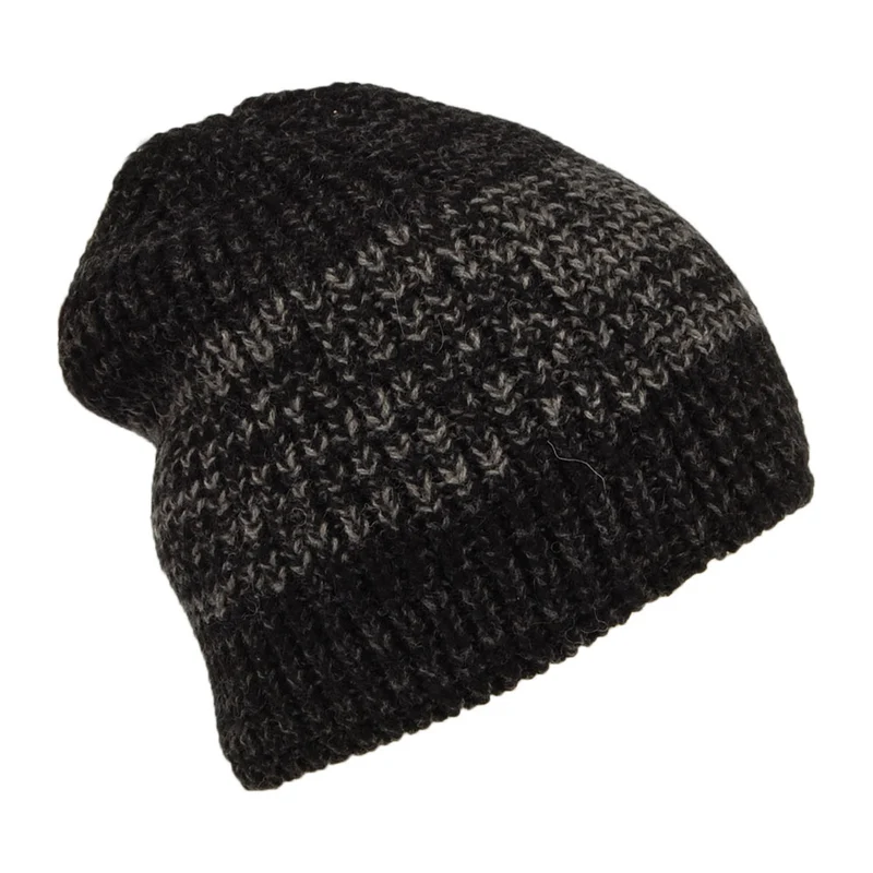 Bonnet en Laine Recyclée Speedway noir-gris PATAGONIA