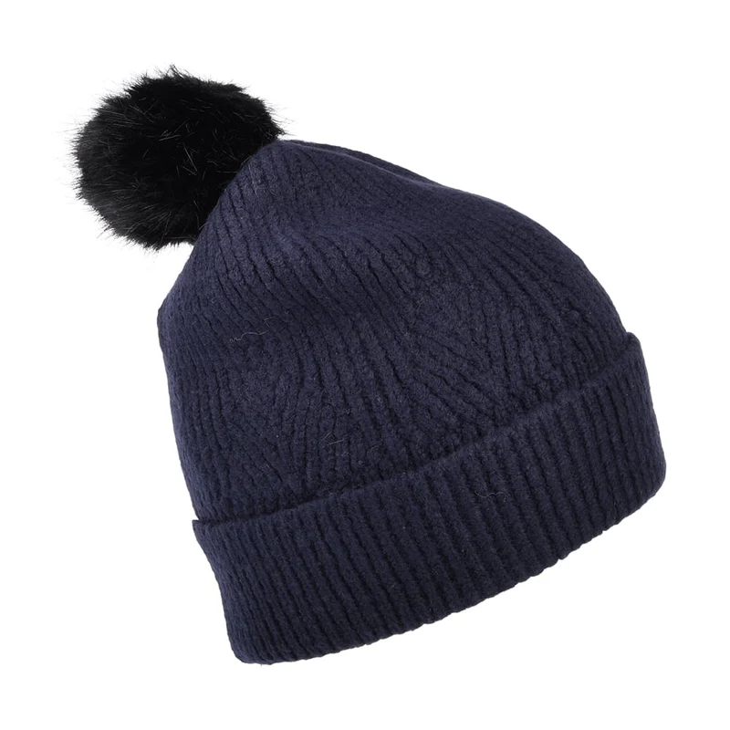 Bonnet à Pompon Thurley bleu marine JOULES