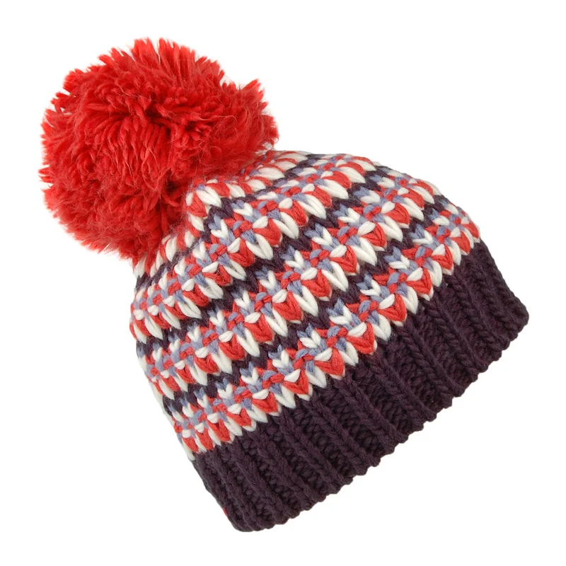 Bonnet à Pompon Melapie rouille-bleu BARTS