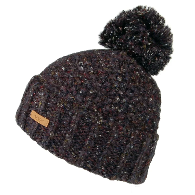 Bonnet à Pompon Grosse Maille Aitane anthracite BARTS