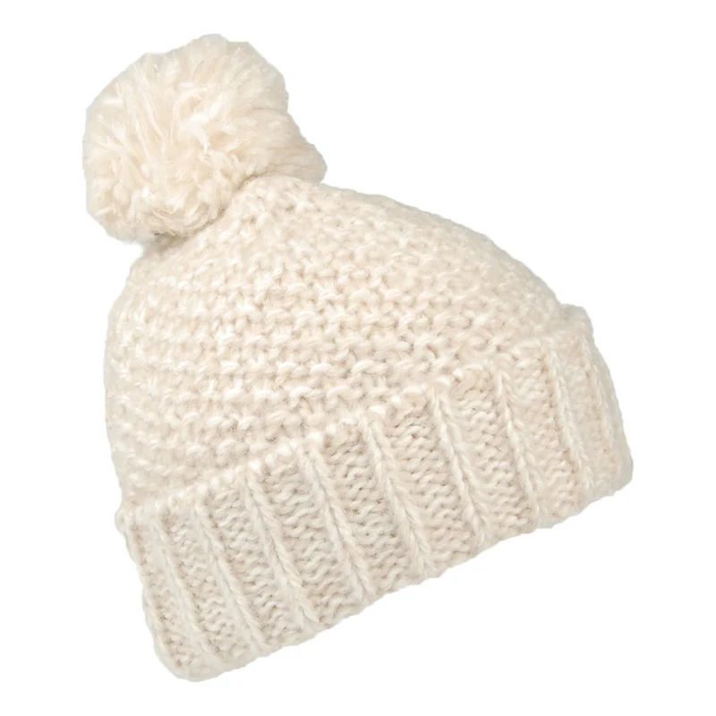 Bonnet à Pompon Grosse Maille Aitane crème BARTS