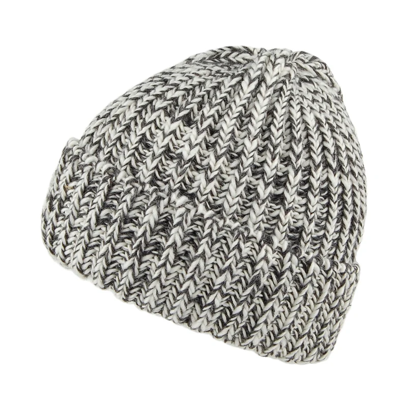 Bonnet à Revers en Laine Mérinos Anglaise anthracite HIGHLAND 2000