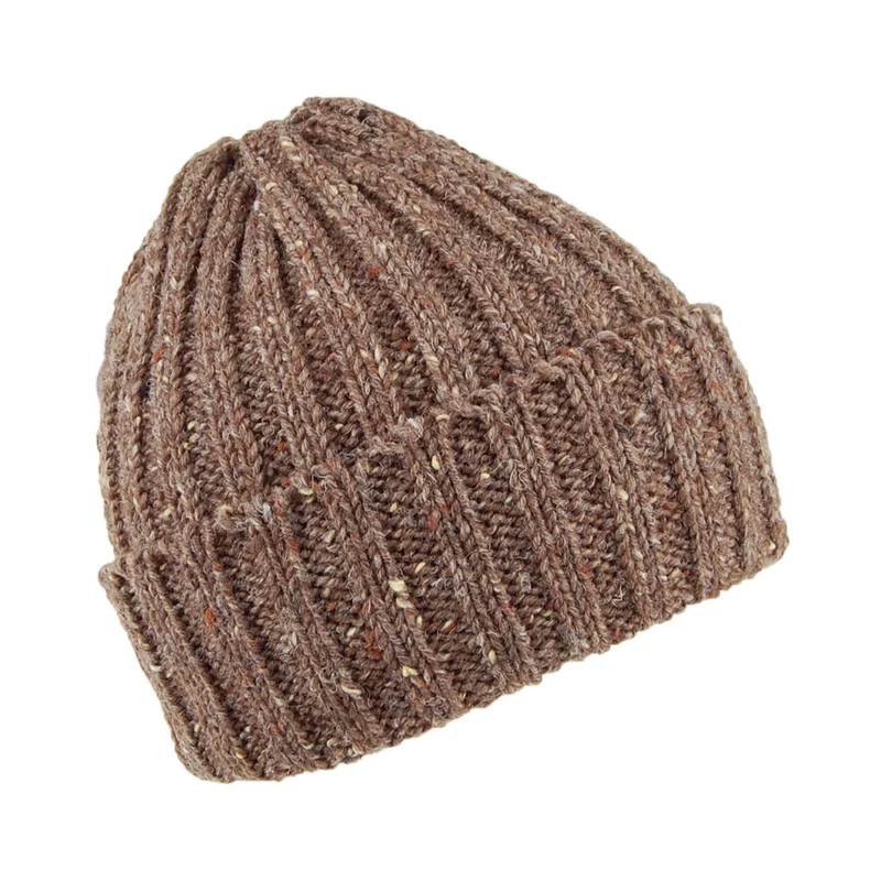 Bonnet à Revers Kilcarra en Laine marron HIGHLAND 2000