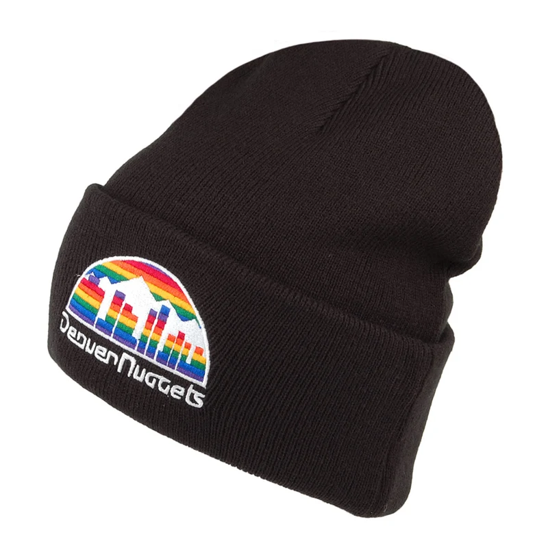Bonnet NBA Team Logo Cuff Knit Denver Nuggets noir MITCHELL & NESS