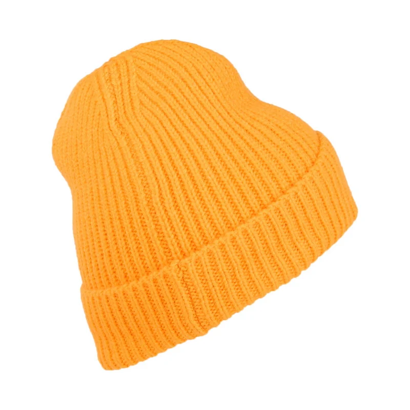 Bonnet à Revers Logo Box jaune THE NORTH FACE