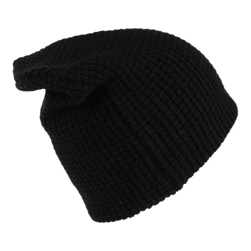 Bonnet Long en Laine Recyclée Maille Gaufrée Desert Sky noir PATAGONIA
