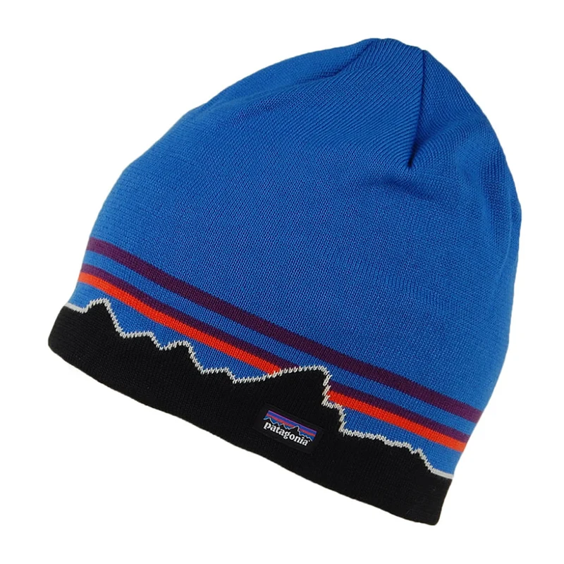 Bonnet Recyclé Fitz Roy Boulders bleu PATAGONIA