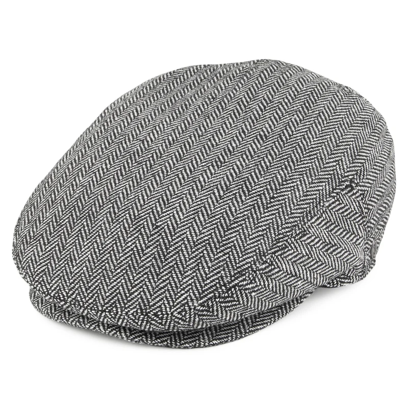 Casquette Plate à Chevrons gris JAXON & JAMES - VENTE EN GROS
