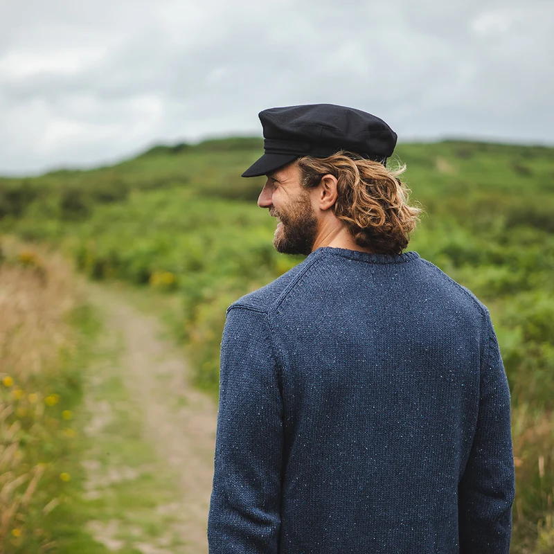 Casquette de Marin en Laine noir JAXON & JAMES - VENTE EN GROS