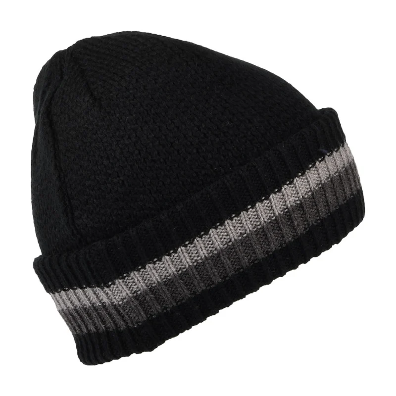 Bonnet Revers à Rayures noir-gris TIMBERLAND