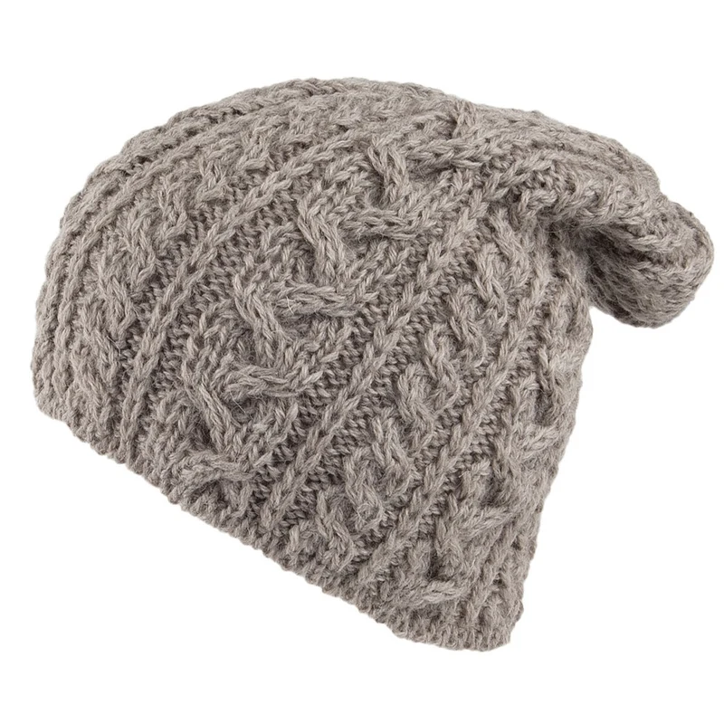 Bonnet Long en Laine Anglaise avoine HIGHLAND 2000