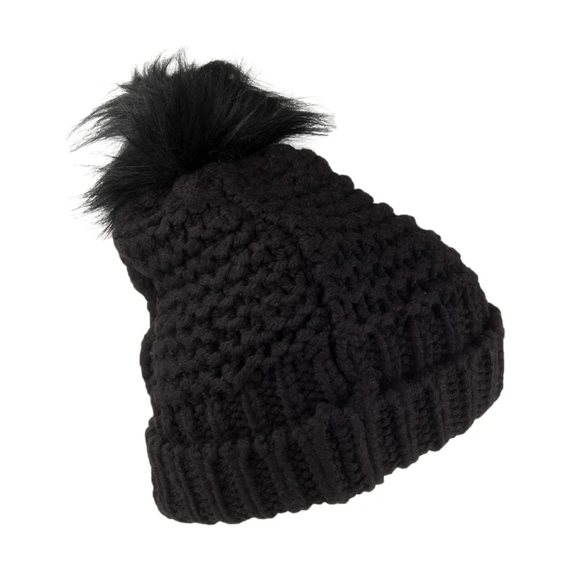 Bonnet à Pompon Chic Regal noir SUPERDRY