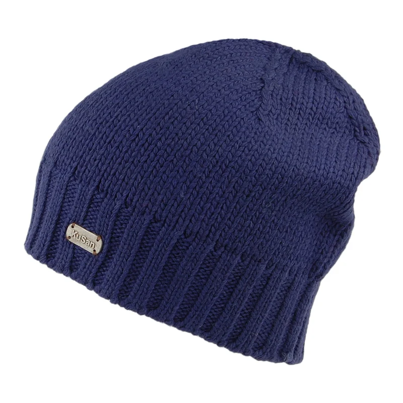 Bonnet Marin en Laine Mérinos bleu marine KUSAN