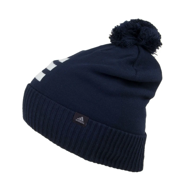Bonnet à Pompon 3 Stripes bleu marine ADIDAS