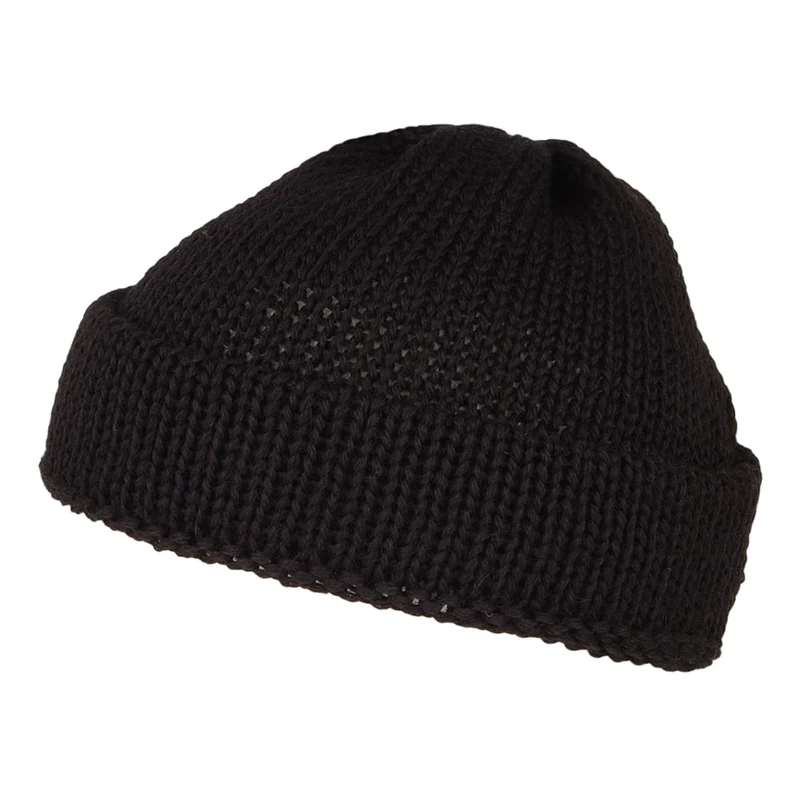 Bonnet Marin Court en Laine Anglaise noir HIGHLAND 2000