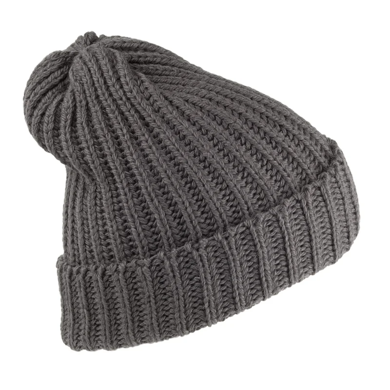 Bonnet Marin Court en Laine Mérinos anthracite HIGHLAND 2000
