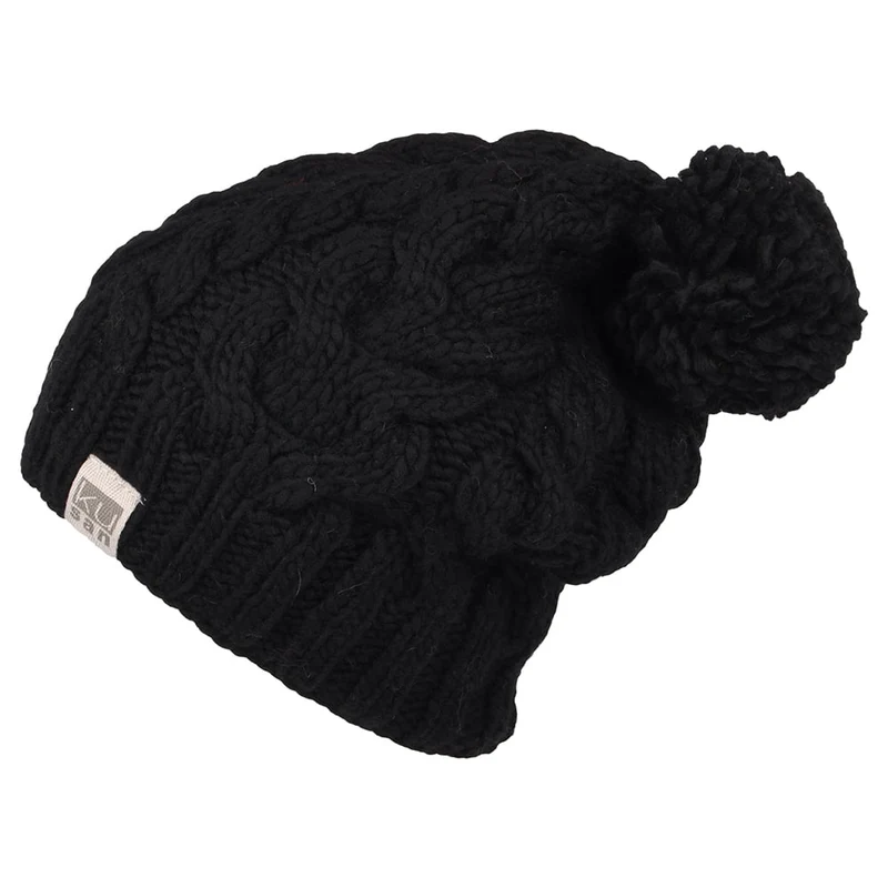 Bonnet Long à Pompon noir KUSAN