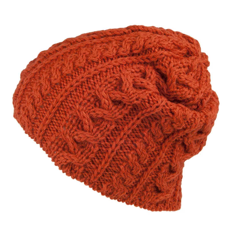 Bonnet Long en Laine Anglaise ocre HIGHLAND 2000