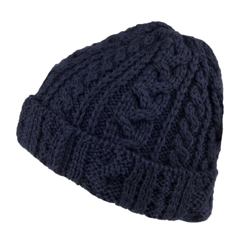 Bonnet Long en Laine Anglaise bleu marine HIGHLAND 2000