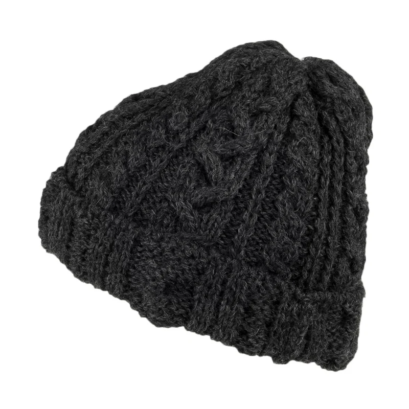 Bonnet Long en Laine Anglaise anthracite HIGHLAND 2000