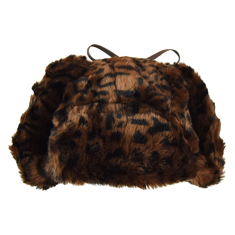 Chapka en Fausse Fourrure léopard KANGOL