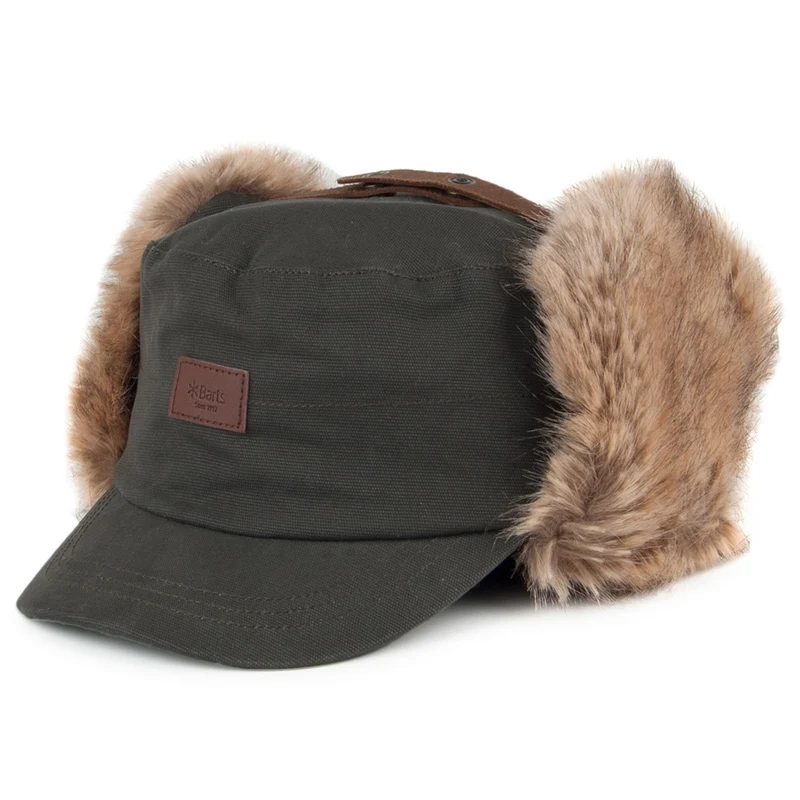Casquette Militaire avec Protège-Oreilles en Coton Foryst vert militaire BARTS