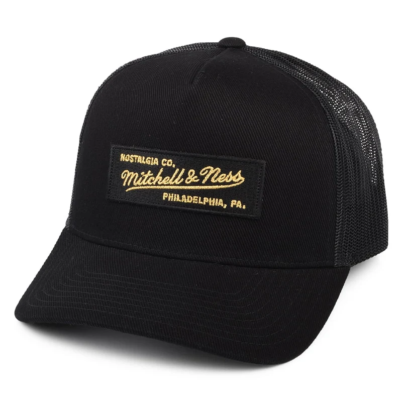 Casquette Trucker Branded Box Logo Classic noir-doré MITCHELL & NESS