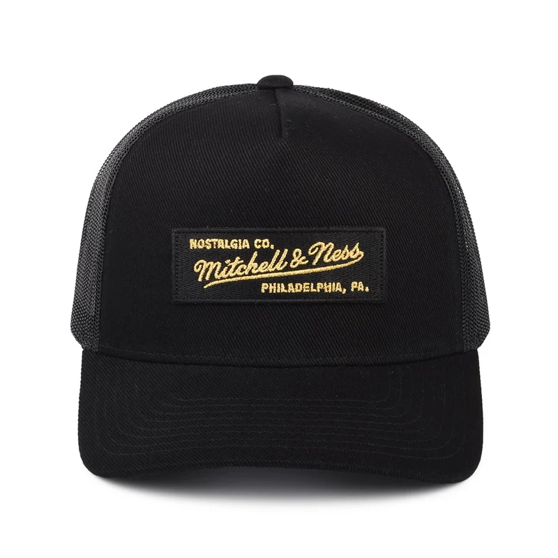 Casquette Trucker Branded Box Logo Classic noir-doré MITCHELL & NESS