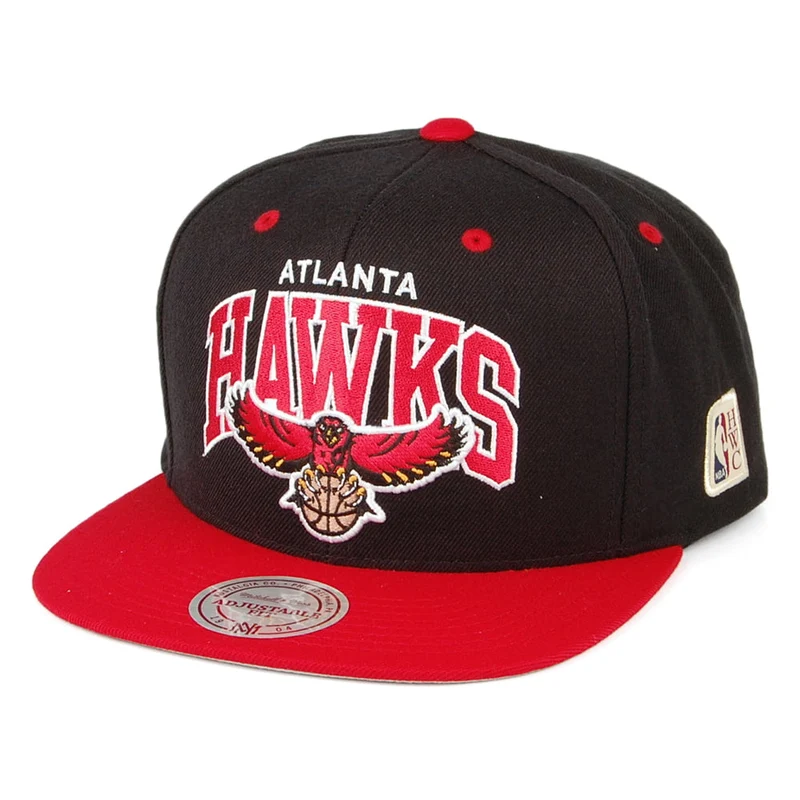 Casquette Snapback NBA Arch 2 Tone Atlanta Hawks noir-rouge MITCHELL & NESS